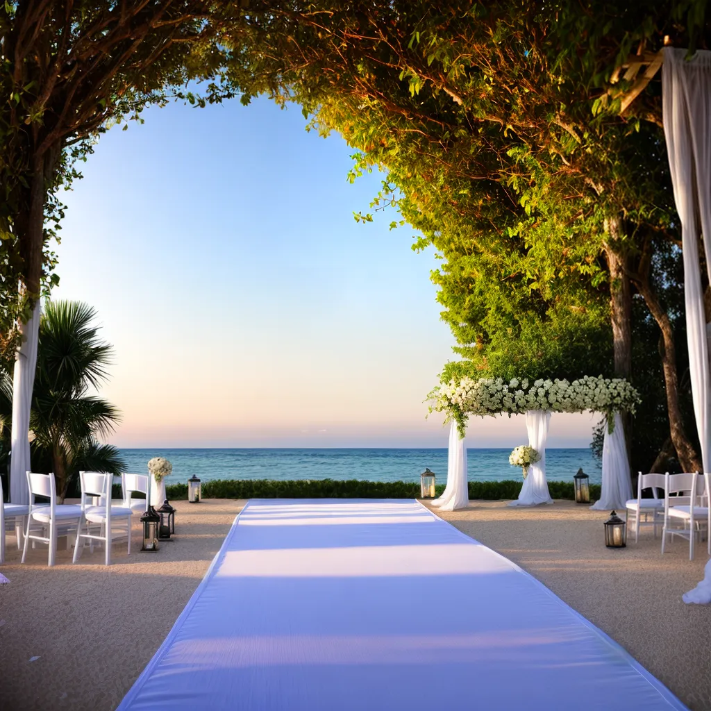casamento praia gazebo flores tropical