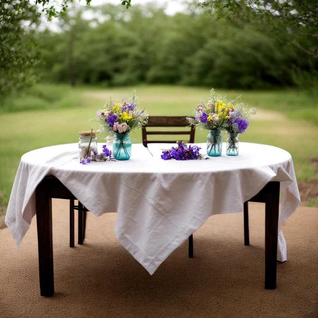 mesa rustica flores selvagens casamento 1
