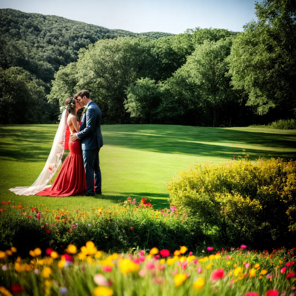 casamento ao ar livre flores selvagens