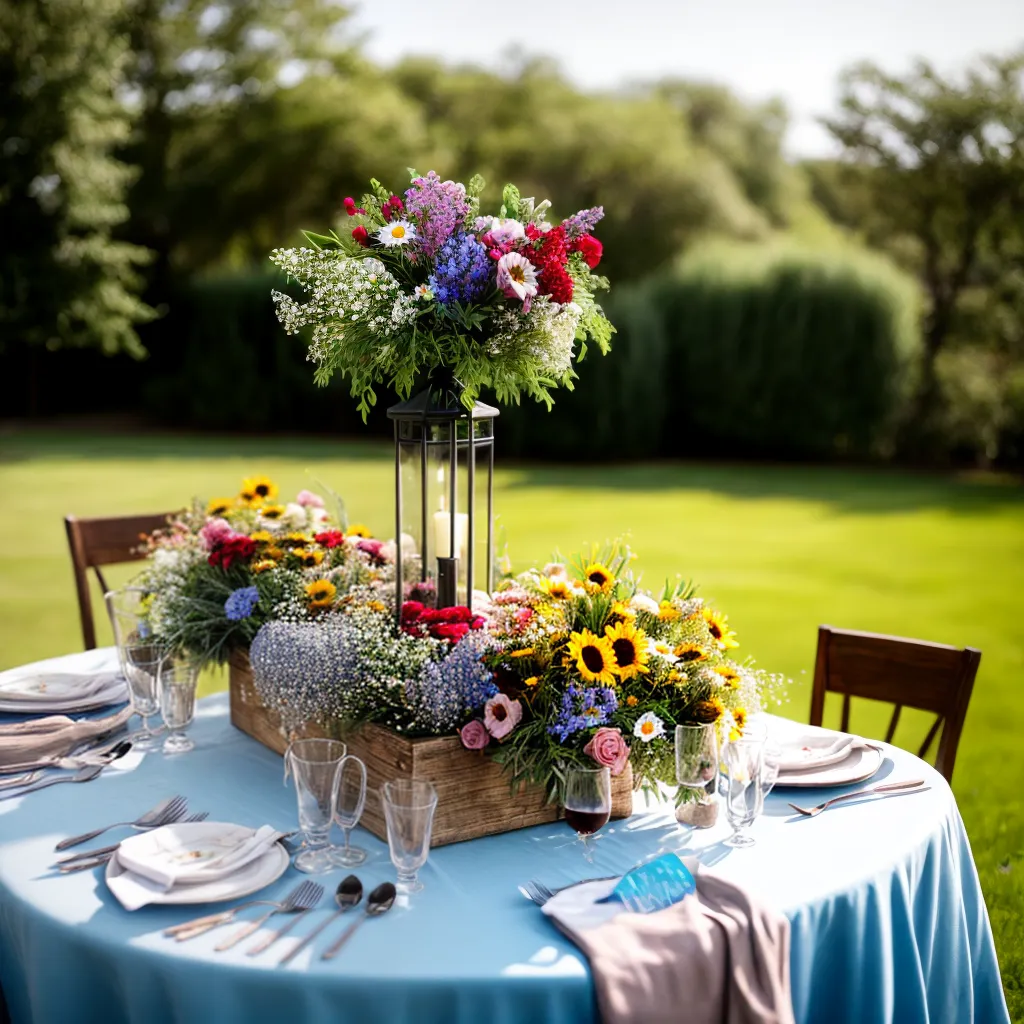 mesa rustica casamento flores selvagens