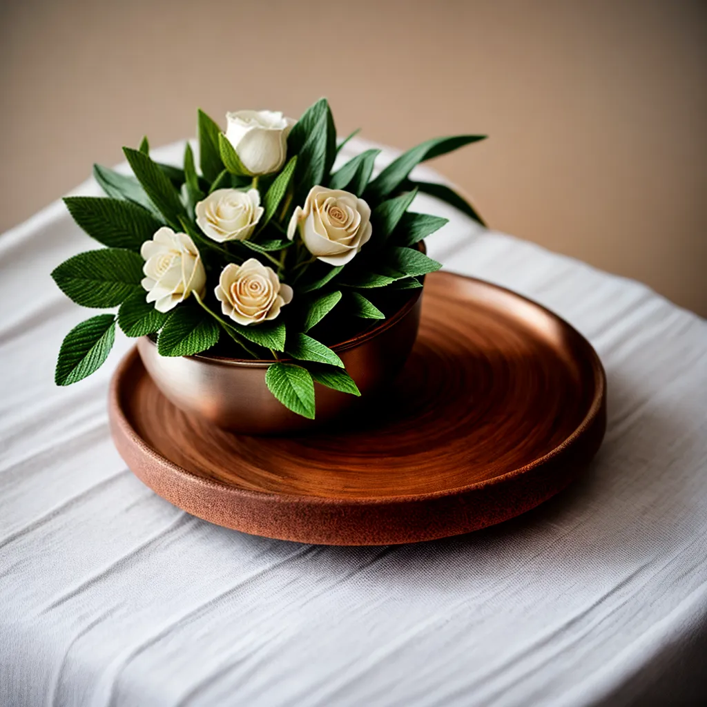 mesa madeira renda flores velas casamento