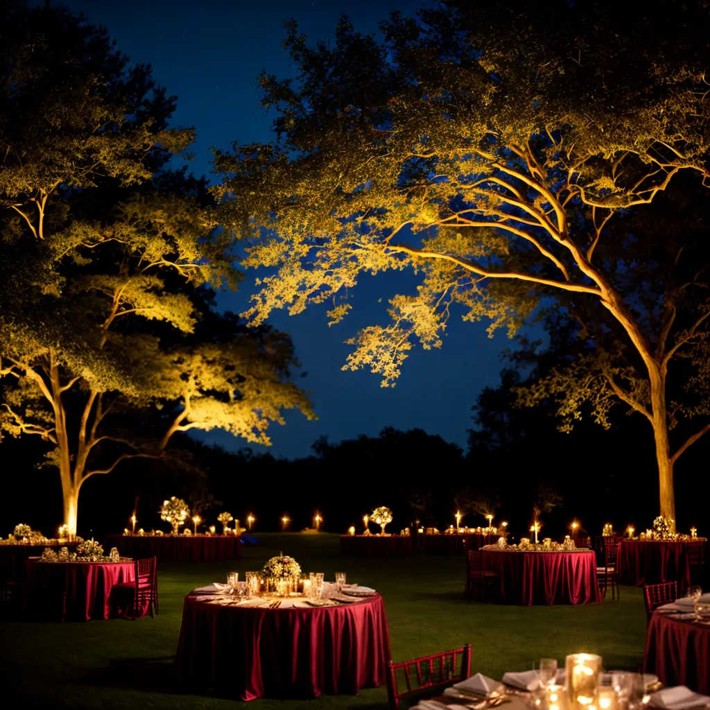 casamento noturno recepcao romantica luzes casamento noturno recepcao romantica luzes