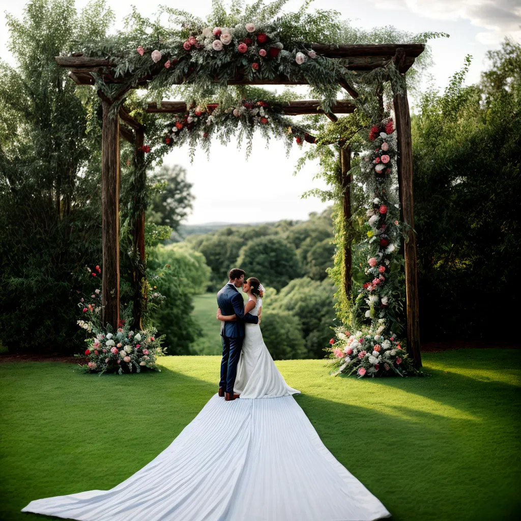 casamento campo noiva noivo arco flores