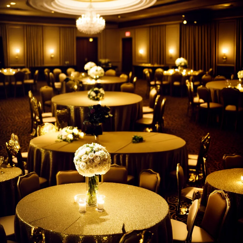 casamento decoracao dourada brilho