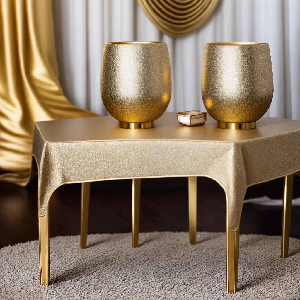 mesa casamento ouro luxo 1