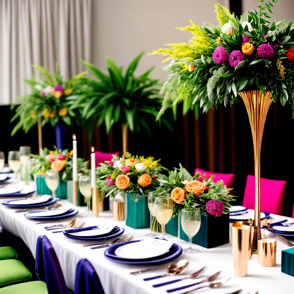 casamento moderno geometrico mesa luminarias