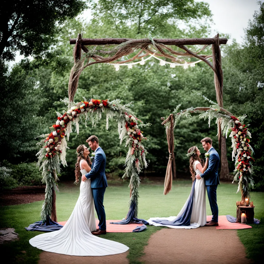 casamento ao ar livre arco madeira boho 1 casamento ao ar livre arco madeira boho 1