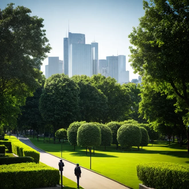 cidade europeia arquitetura moderna parques