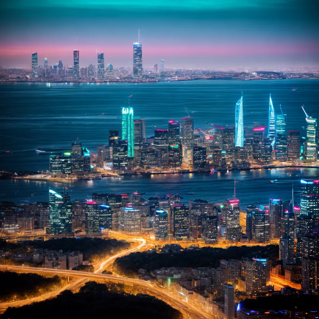 cidade futurista arranha ceus tecnologia sustentavel 1