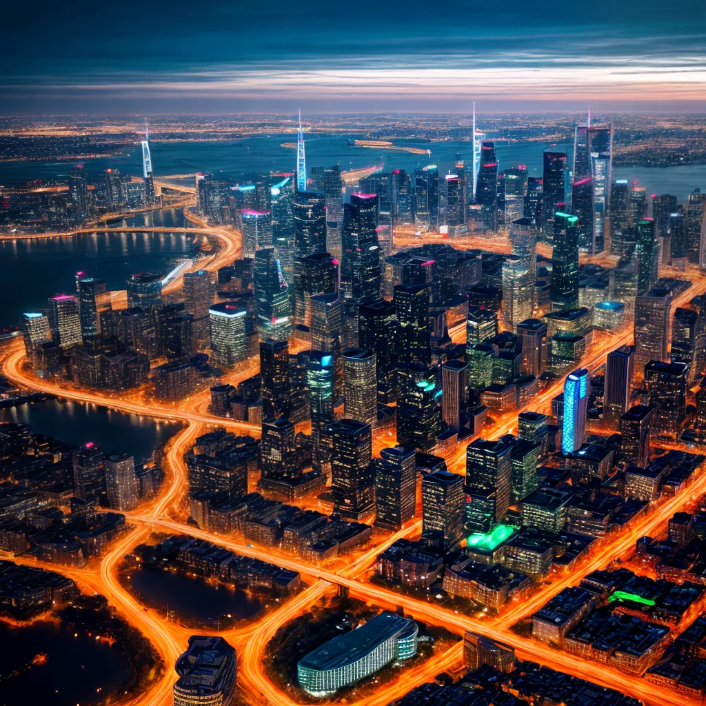 cidade futurista 5g transformacao urbana