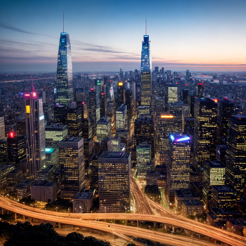 cidade futurista 5g tecnologia transformacao