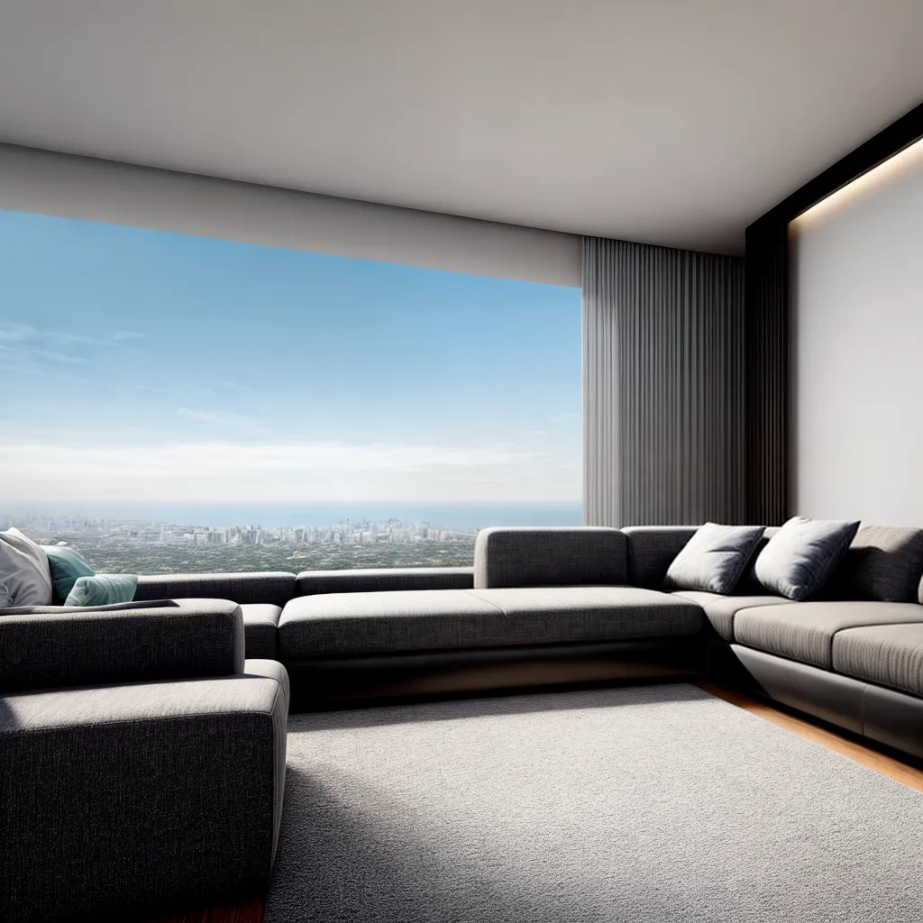 sala estar tapete luxuoso sofisticado