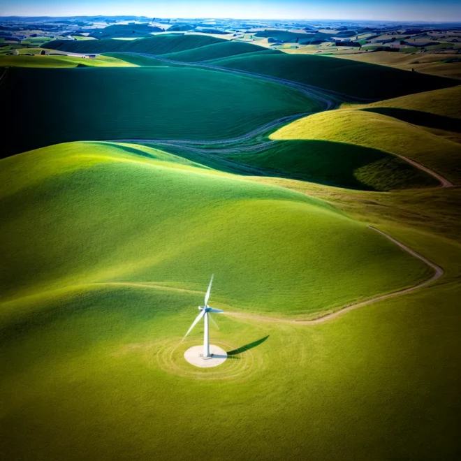 energia eolica turbina ceu azul