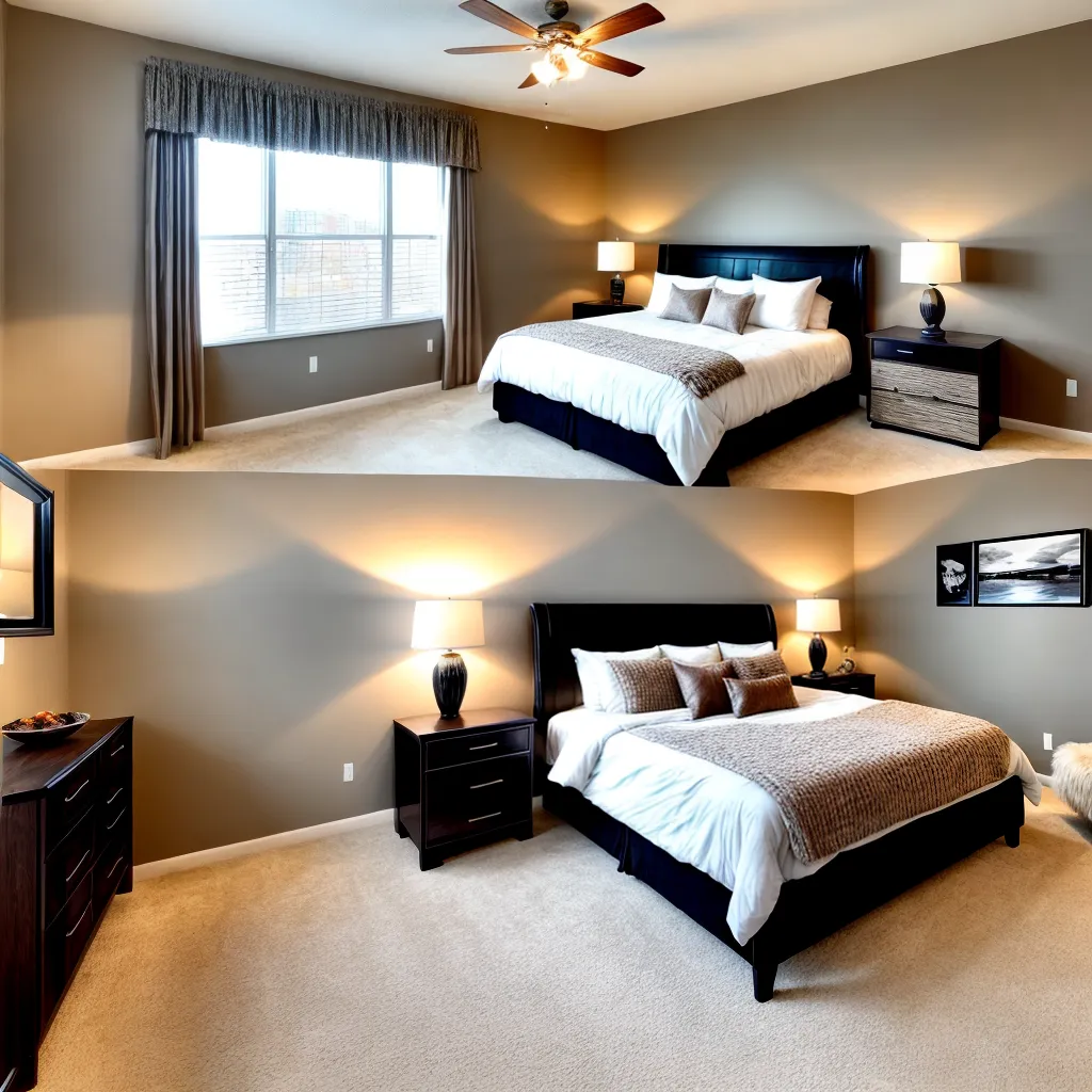 quarto acolhedor elegante cama king size