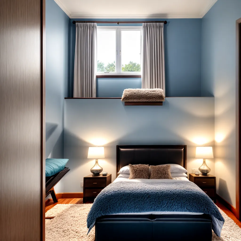 quarto romantico cama king size luz suave