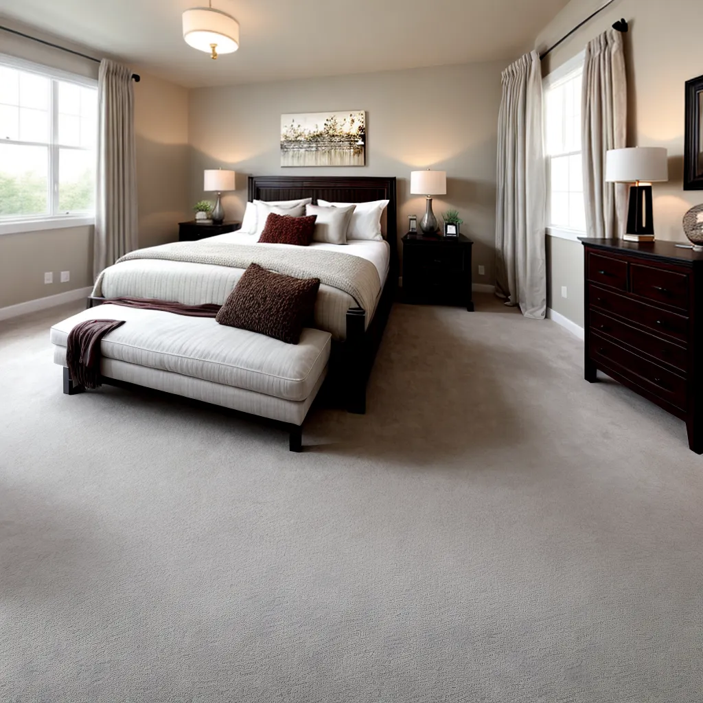 Quarto de casal elegante em tons neutros