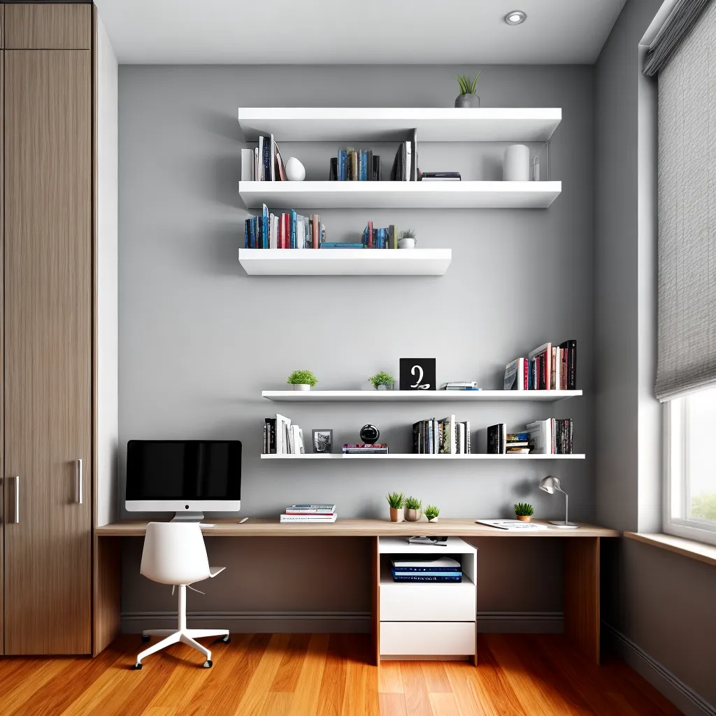 escritorio canto quarto livros iluminado