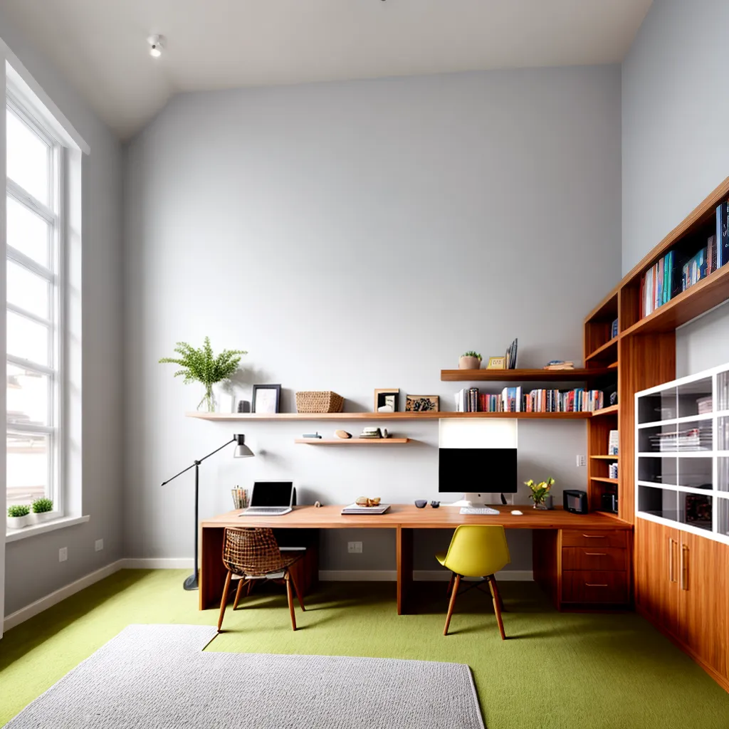 quarto escritorio confortavel produtivo
