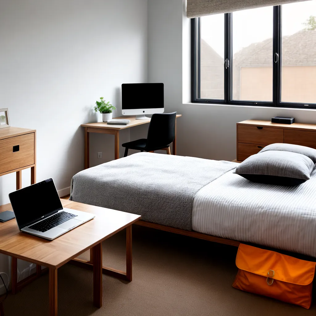 quarto acoalhador escritorio janela