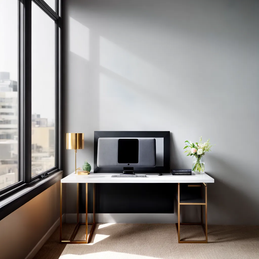 workspace sofisticado luz natural