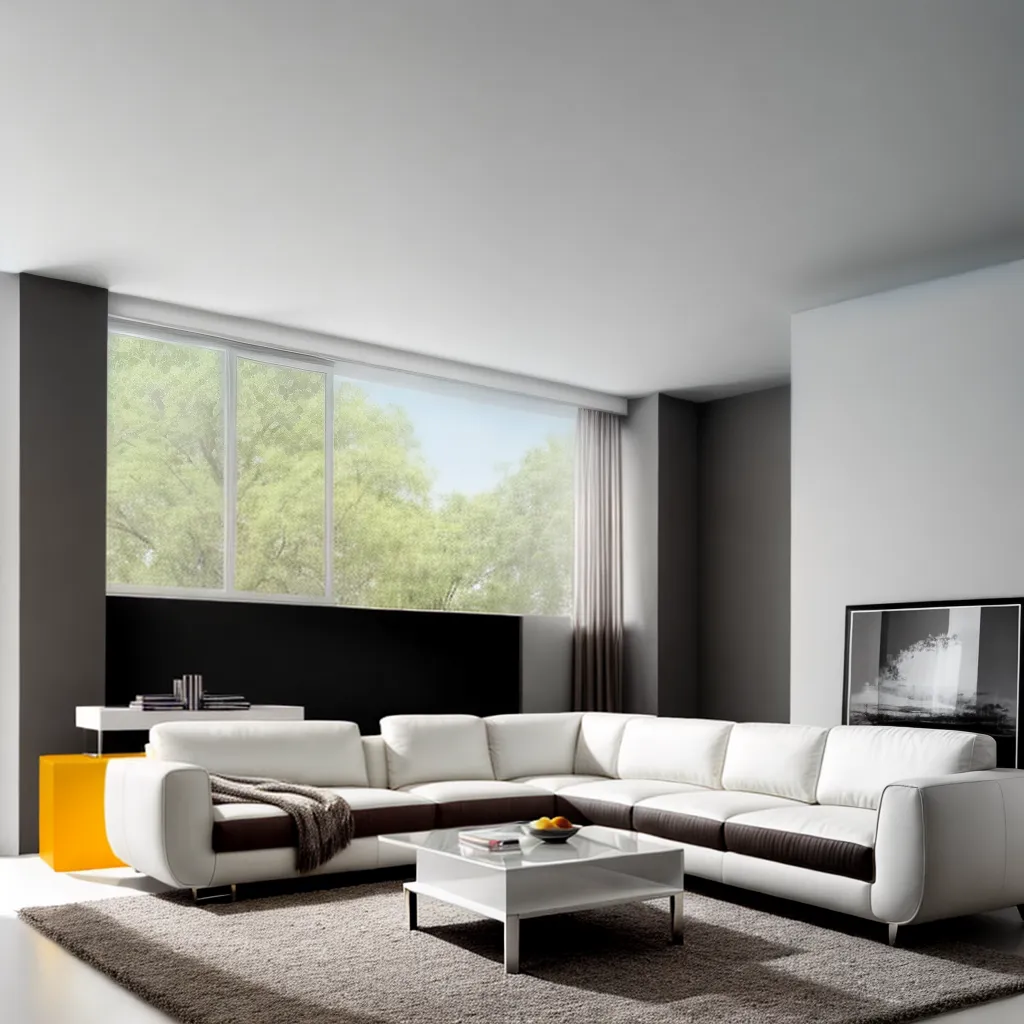 sala estar elegante design italiano