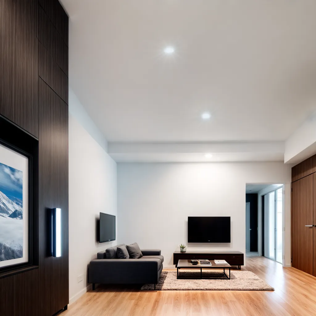 sala minimalista tv inteligente luzes led sala minimalista tv inteligente luzes led