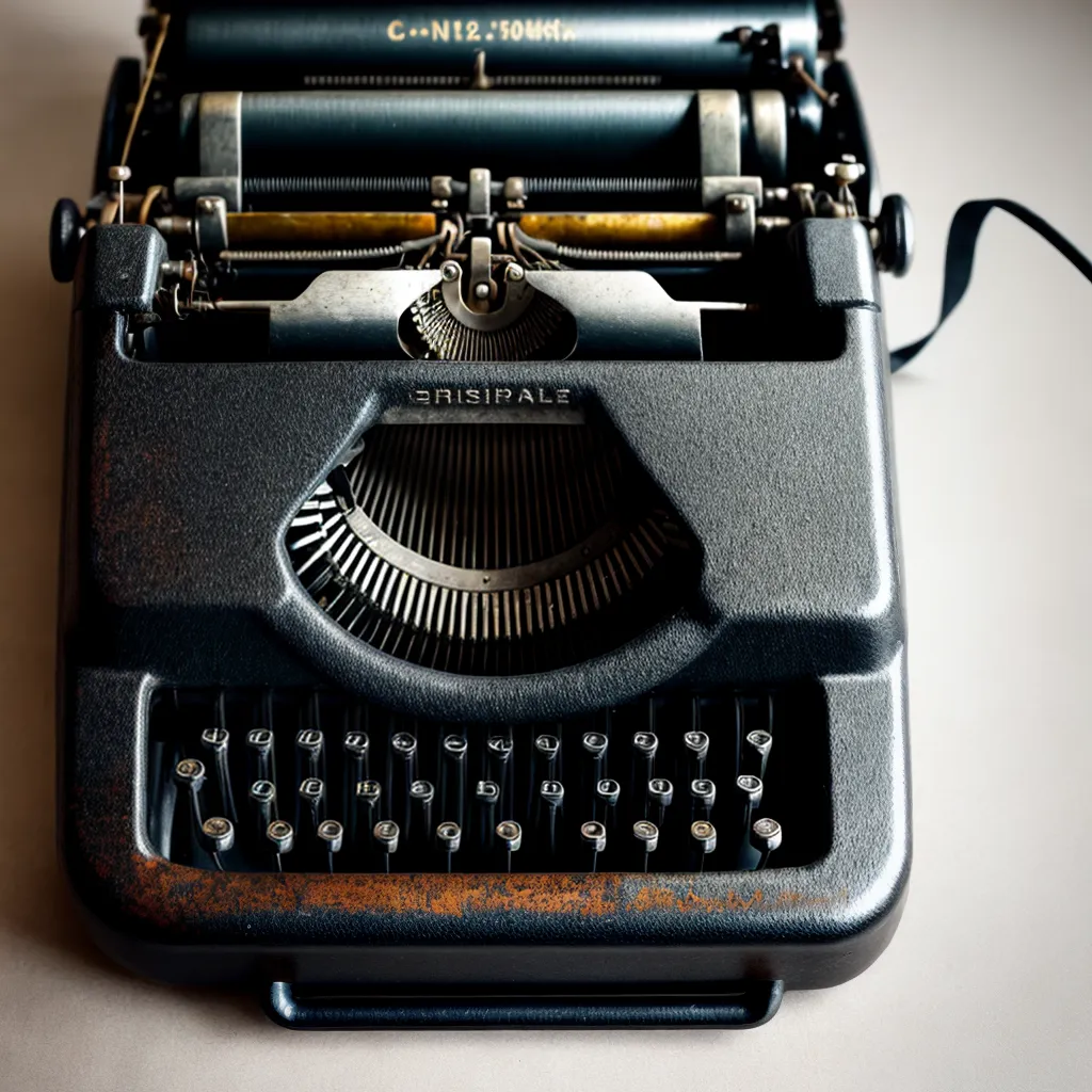 maquina de escrever vintage detalhes
