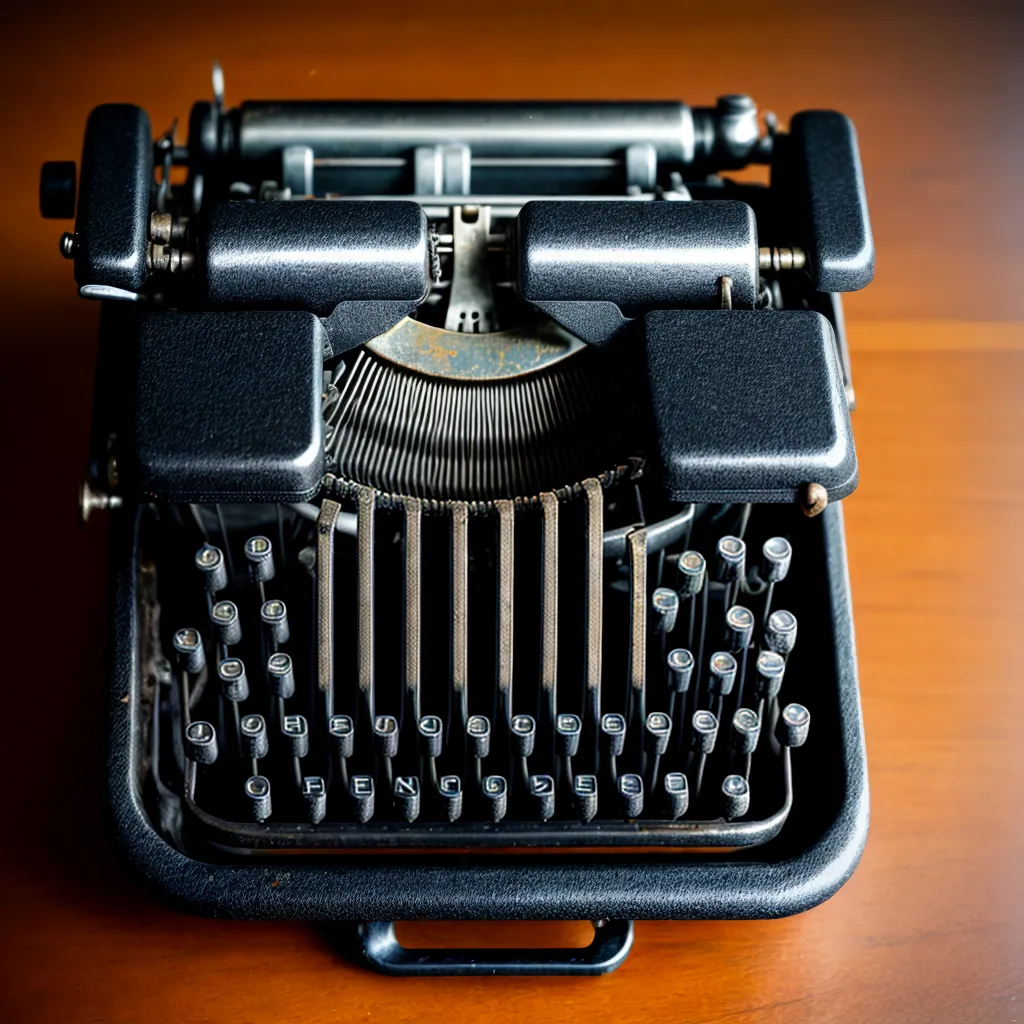 maquina escrever vintage desgastada reparo
