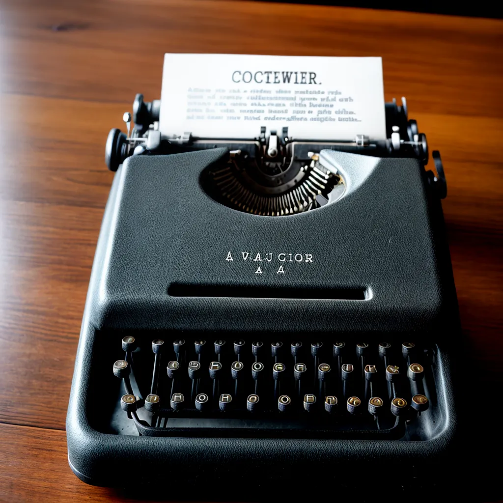 maquina escrever vintage madeira livros cafe