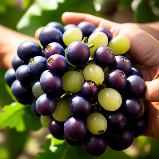 uvas frescas maos vibrantes uvas frescas maos vibrantes