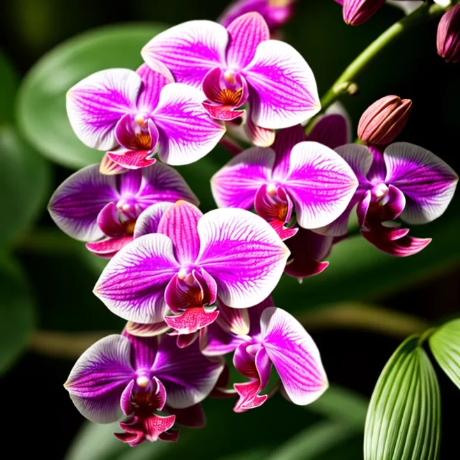 orquidea vibrante petalas delicadas orquidea vibrante petalas delicadas