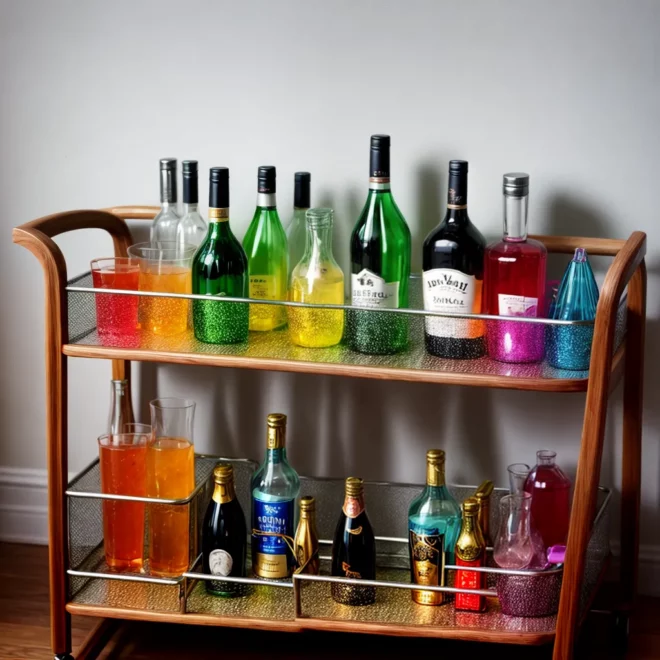 mini bar diversao amigos bebidas