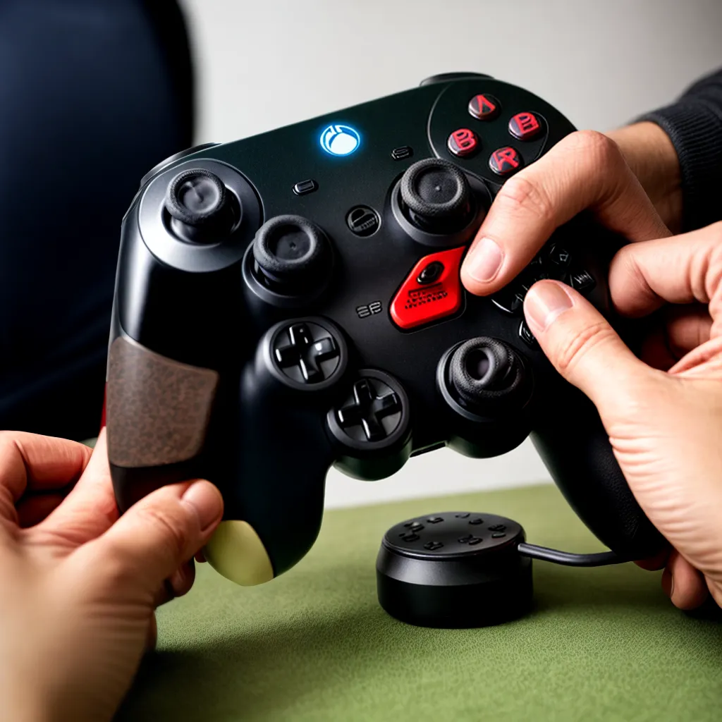 controle game analogico avariado