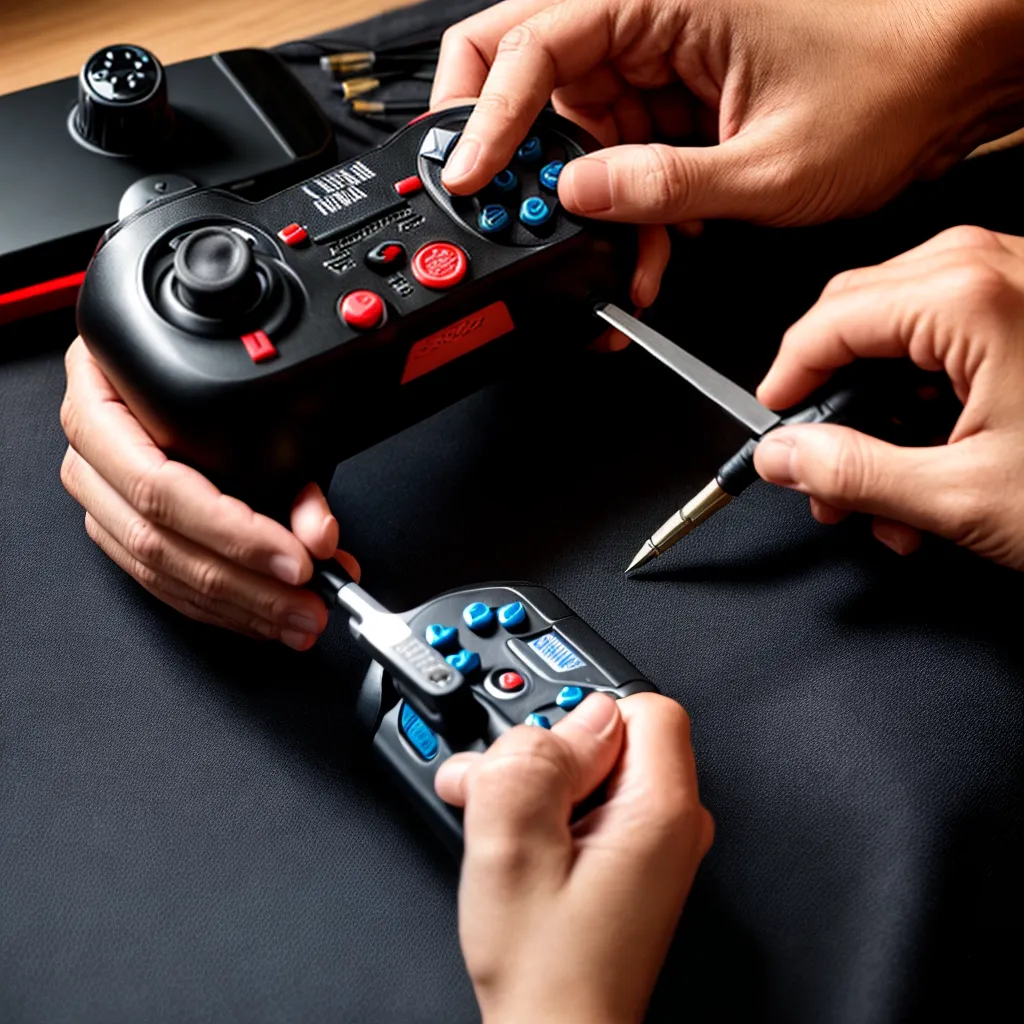 controle game arrumar analogico ferramentas
