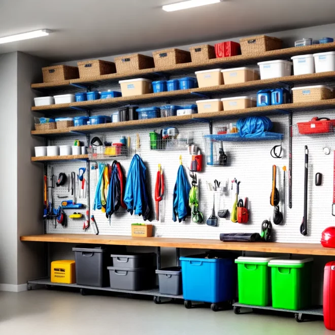 garagem organizada prateleiras etiquetadas garagem organizada prateleiras etiquetadas