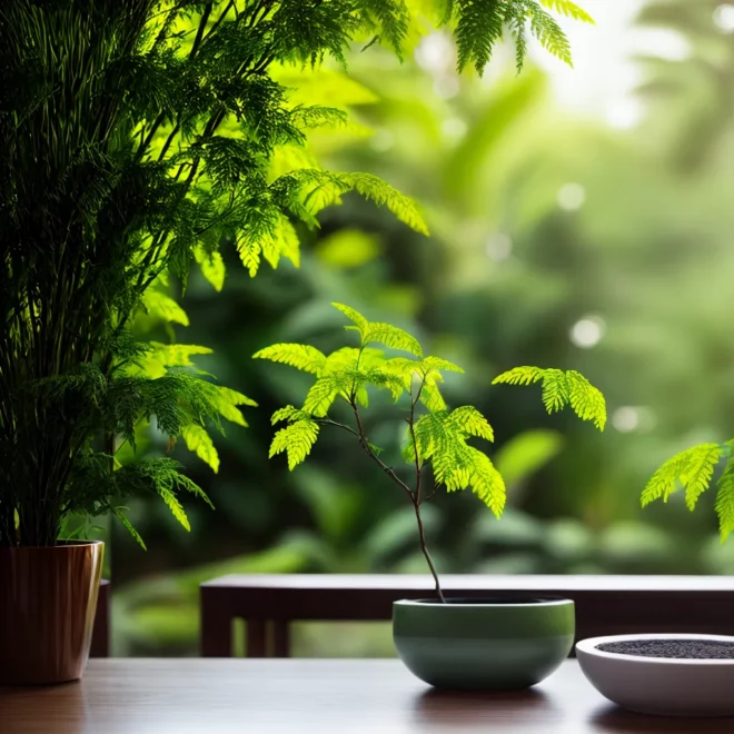 sala plantas verdes ambiente acolhedor 5