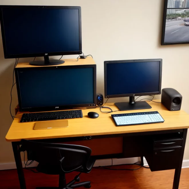 mesa computador ergonomica organizada mesa computador ergonomica organizada