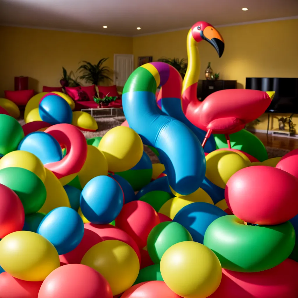 sala tropical festa inflavel amigos