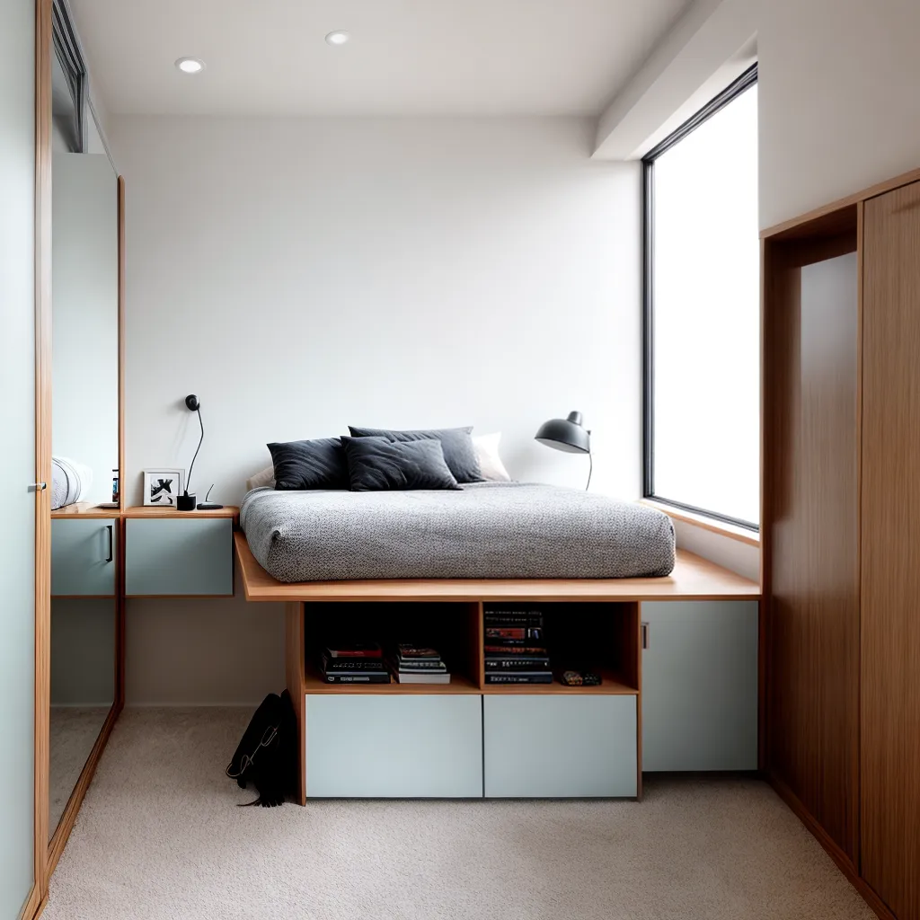 quarto minimalista cama elevada espelho quarto minimalista cama elevada espelho