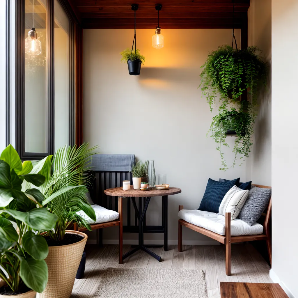 varanda acolhedora lounge flores livros