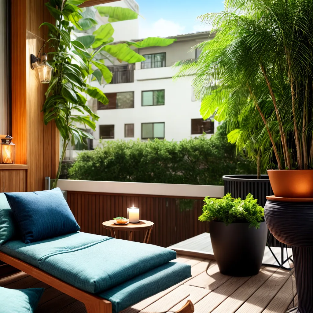 varanda acolhedora mobiliario confortavel plantas
