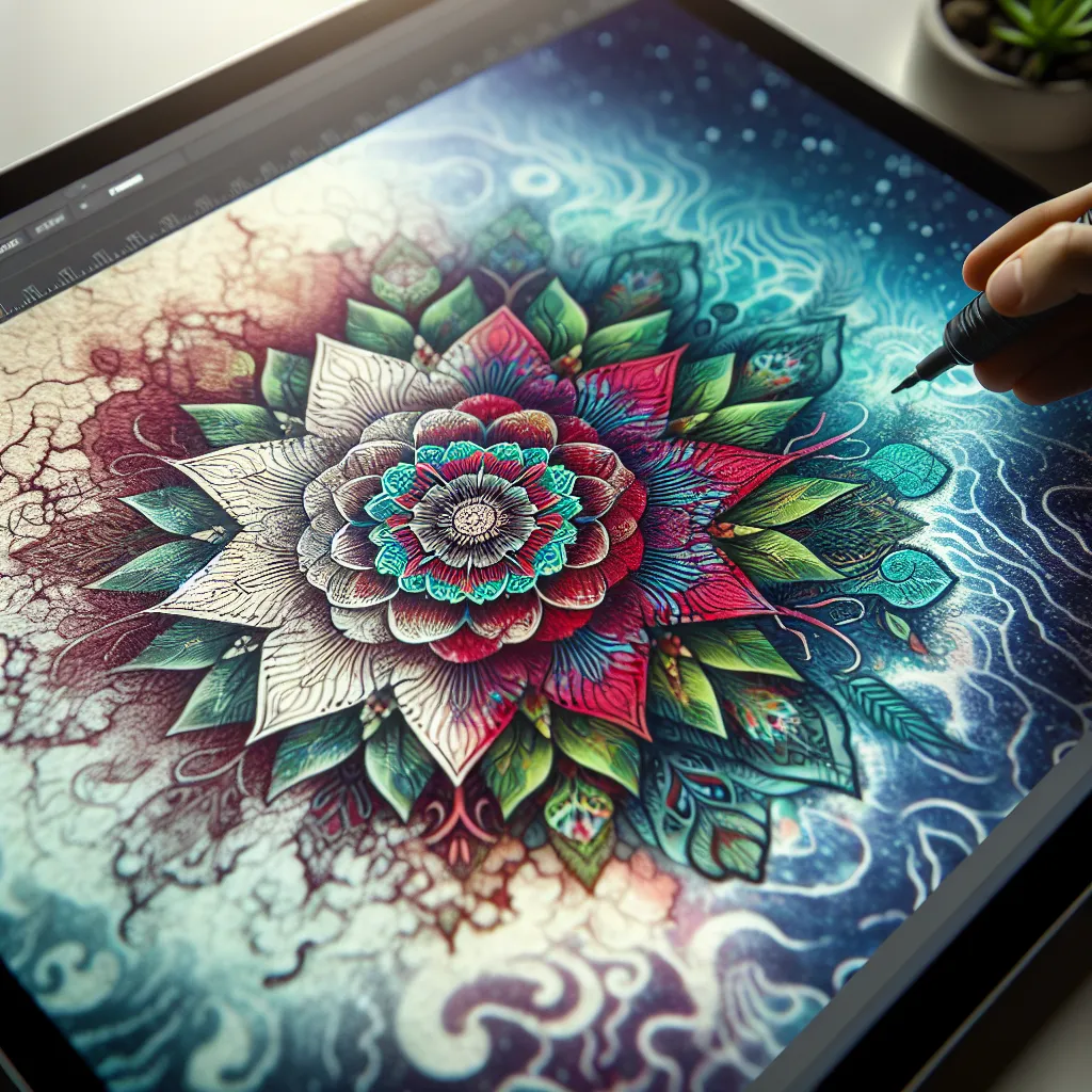 Contraste entre tinta fresca e envelhecimento da tatuagem Uma imagem de uma tatuagem em close na pele, exibida sob luz natural, mostrando um design vibrante que transita para um tom levemente desbotado e esbranquiçado nas bordas. O foco ressalta o contraste entre a tinta fresca e a pele cicatrizada, simbolizando o processo de envelhecimento da tatuagem.