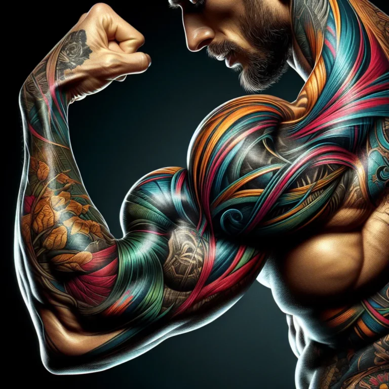 O que acontece com a tatuagem quando a pessoa ganha massa muscular?