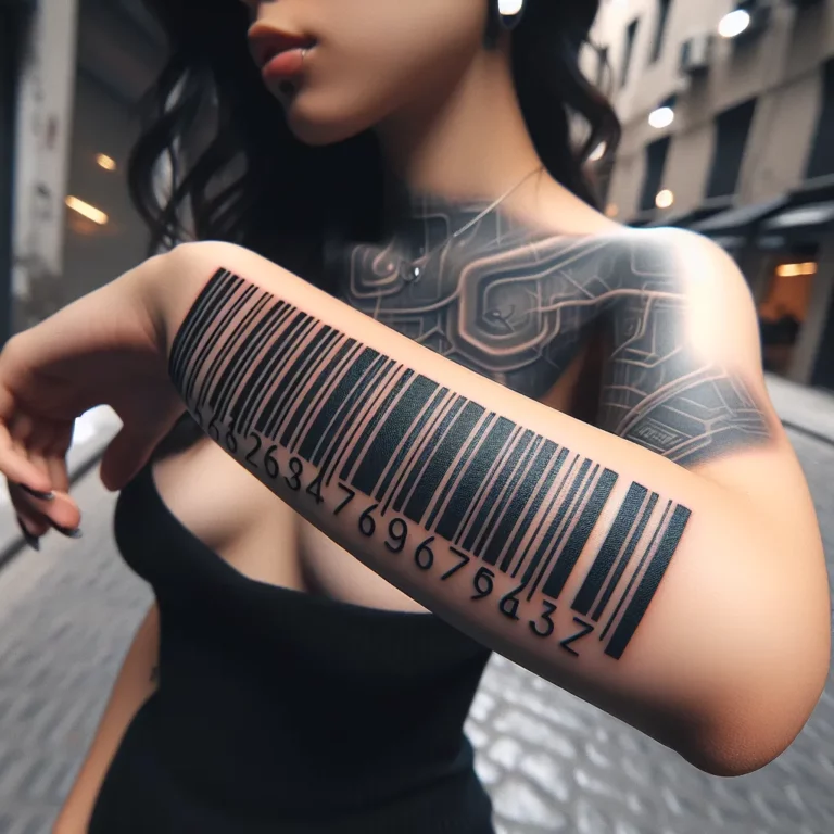 Qual é o significado da tatuagem de código de barras? Veja Aqui!